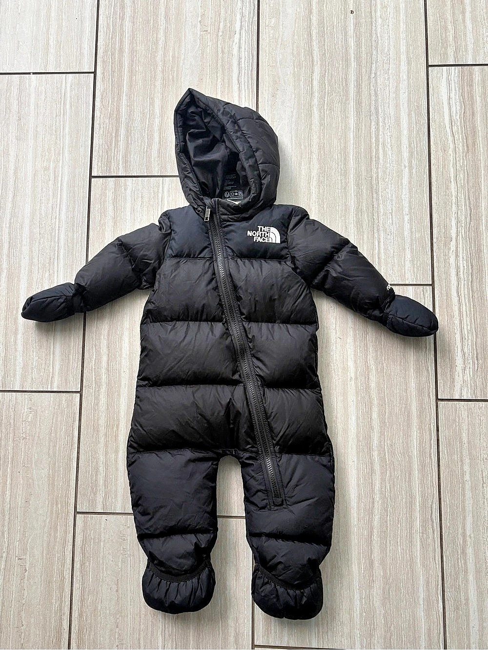 The North Face Baby 1996 Retro Nuptse One-Piece Black 6-12M Down Bunting